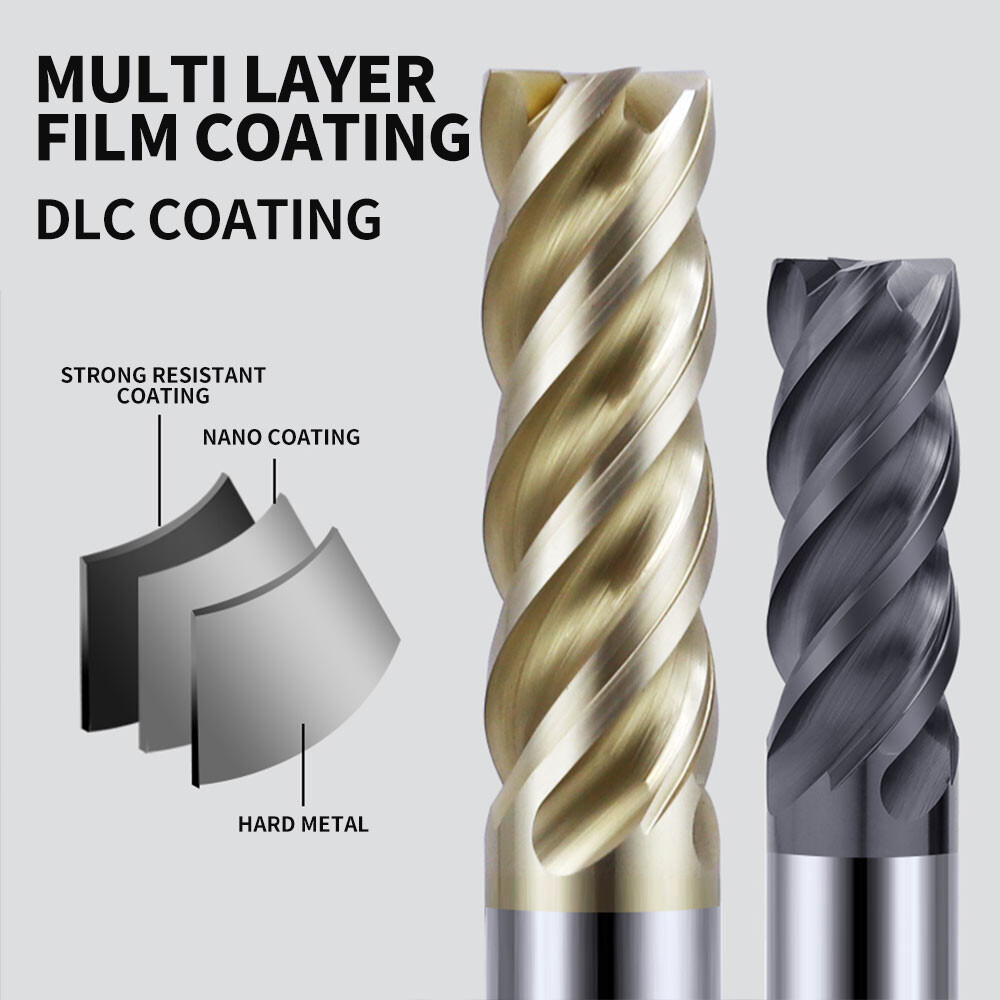 68° Tungsten Steel End Mill, 4-Flute, Special for Stainless Steel and Titanium Alloy, U-Shaped Groove, Unequal Spiral, Unequal Division, High-Efficiency Dynamic