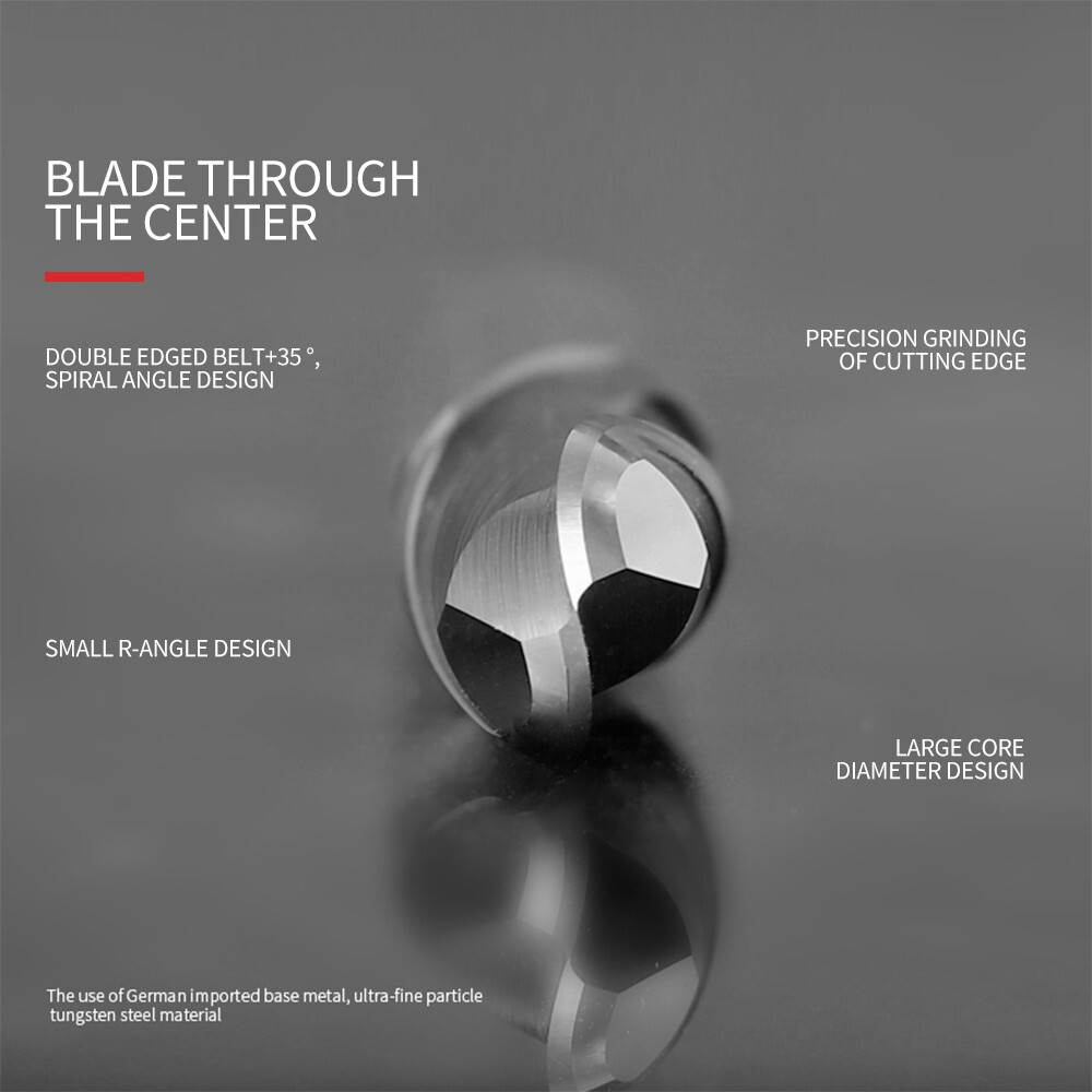 55° Aluminum Ball Nose End Mill, Round Head, Ball Shape, High-Gloss, Alloy, Tungsten Steel, End Mill, Machining Center Tool