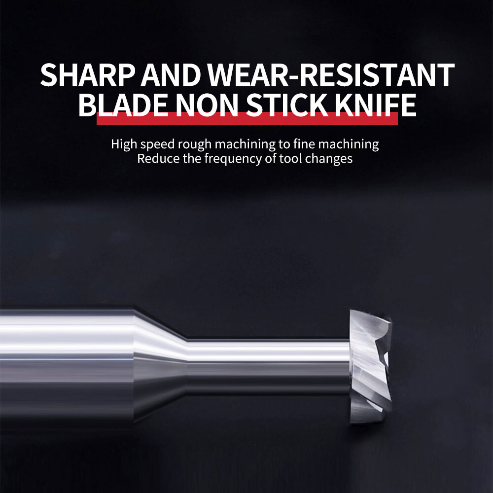 55° Steel T-Slot Cutter, 4-Flute, Thickness 1, Tungsten Steel Alloy, 2, Machining Center, 3, CNC Tool, 4, T-Slot Coated End Mill