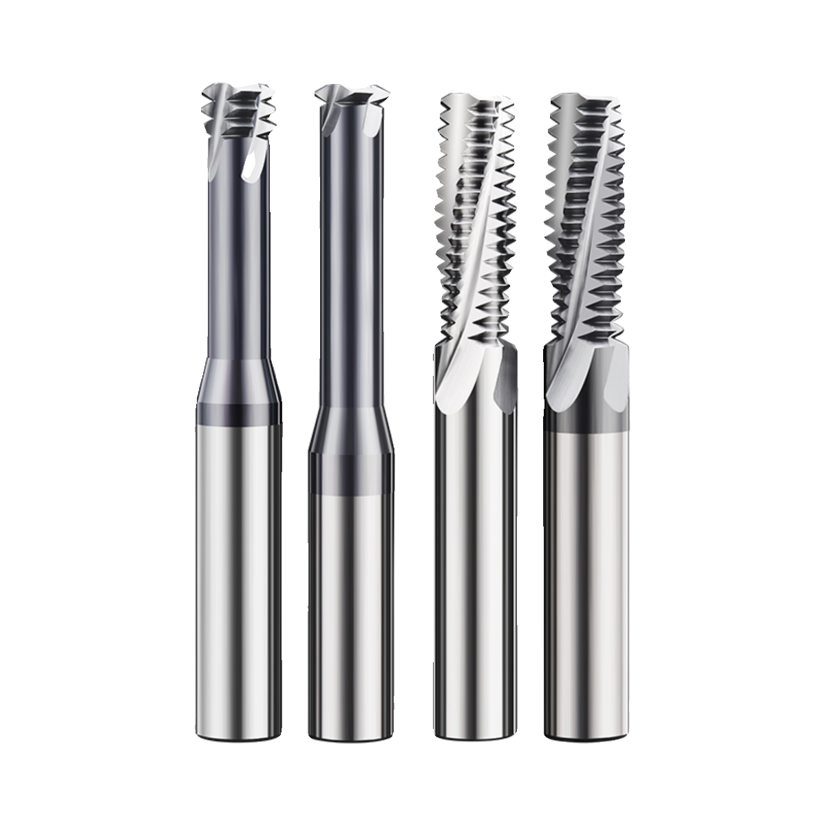 60° Tungsten Steel Thread Mill, Single Thread, Triple Thread, Full Thread, Stainless Steel Machining Center, Aluminum Use, Metric, Coated Thread Milling Cutter