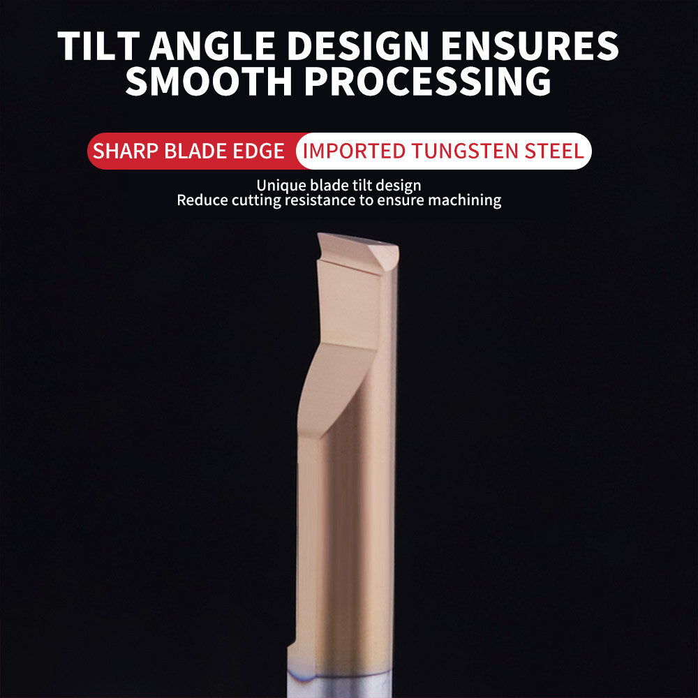 Small aperture boring tool tungsten steel alloy inner hole tool MTR3 seismic 4R0.1 stainless steel 0.15 micro turning tool 0.2