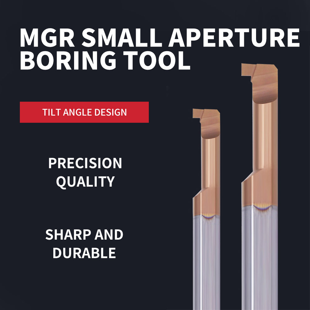 Tungsten steel integral coating alloy inner groove knife MGR4 micro small aperture 5mm cutting groove knife small diameter cutting groove knife 6mm