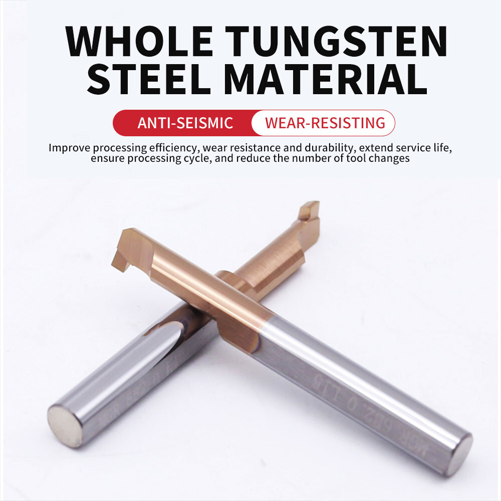Tungsten steel integral coating alloy inner groove knife MGR4 micro small aperture 5mm cutting groove knife small diameter cutting groove knife 6mm
