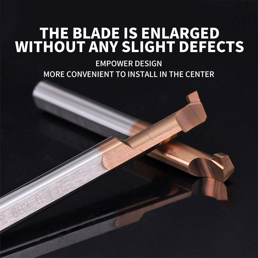 Tungsten steel integral coating alloy inner groove knife MGR4 micro small aperture 5mm cutting groove knife small diameter cutting groove knife 6mm