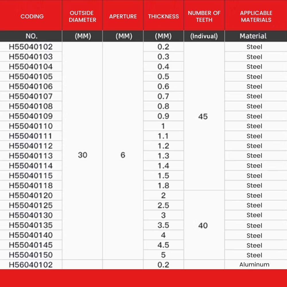 Tungsten steel saw blade milling cutter, Wu steel circular saw blade, integral hard alloy saw blade, outer diameter 2030406080100