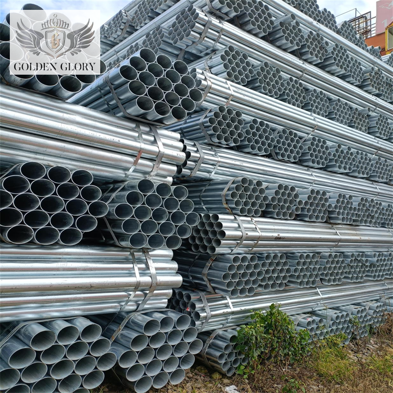 GI Round Pipe 1.5 Inch 2 Inch 2.5 Inch Galvanized Steel Pipe Tube