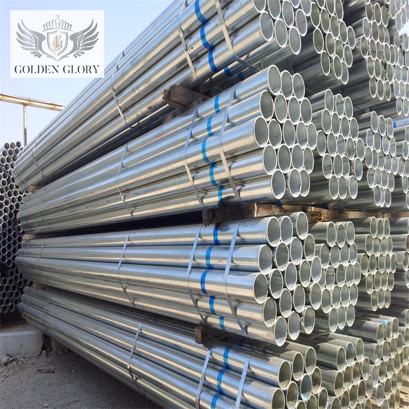 GI Round Pipe 1.5 Inch 2 Inch 2.5 Inch Galvanized Steel Pipe Tube
