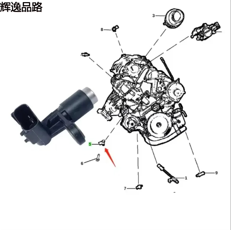 Car Engine Crankshaft Position Sensor for Jeep wrangler Chrysler 300C voyager/caravan town&country 4727451AA 04609153AE