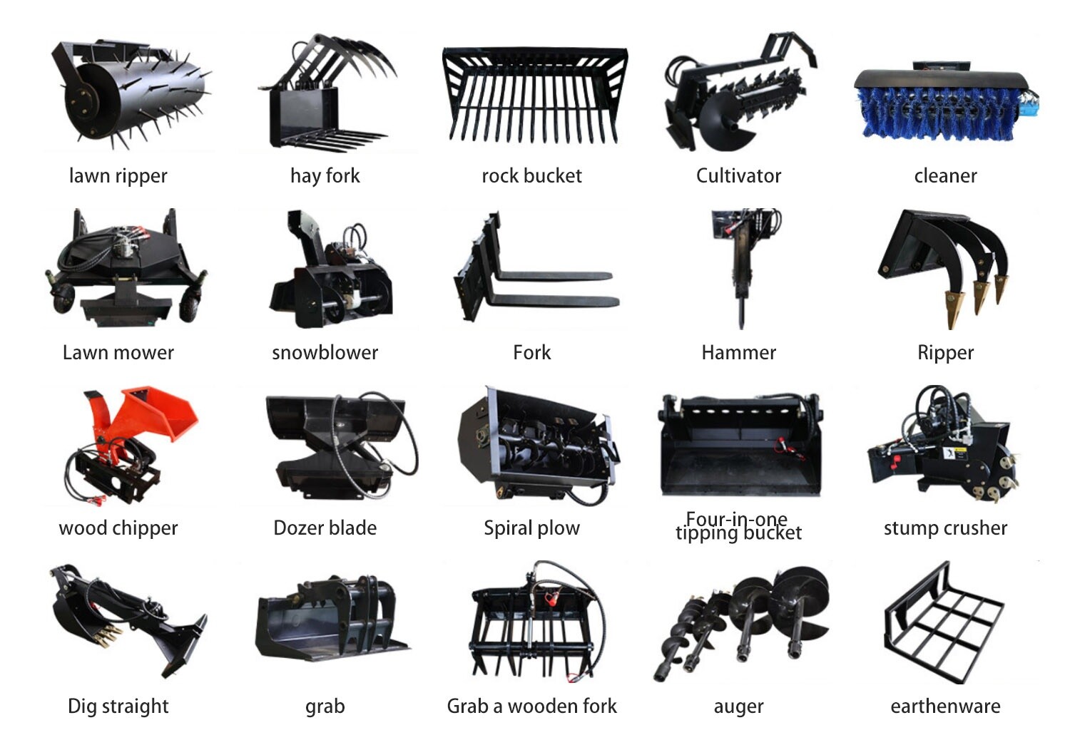 Skid - steer loader attachments