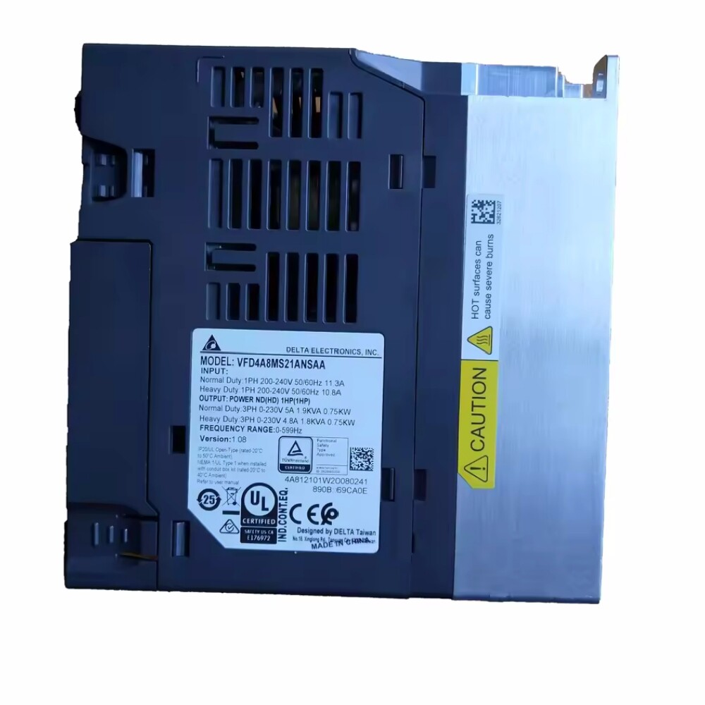 220V 0.75KW VFD4A8MS21ANSAA Delta Frequency Converter Brand New and Genuine inverter test OK Fast Shipping