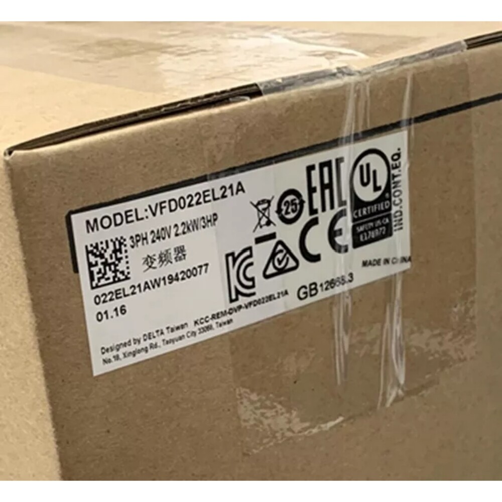 VFD022EL21A 2.2KW servo drive Delta Brand New and Genuine inverter test OK Fast Shipping