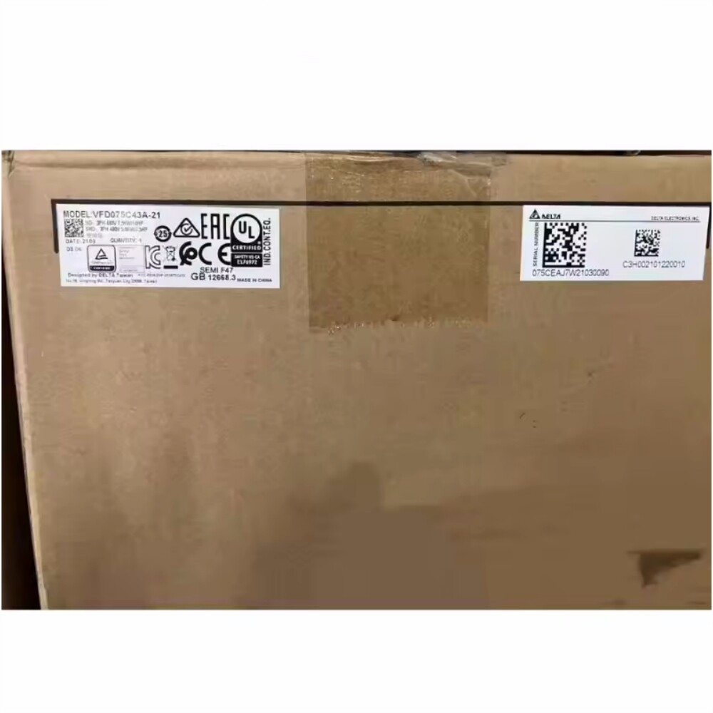 VFD075C43A-21/7.5KW servo drive Delta Brand New and Genuine inverter test OK Fast Shipping
