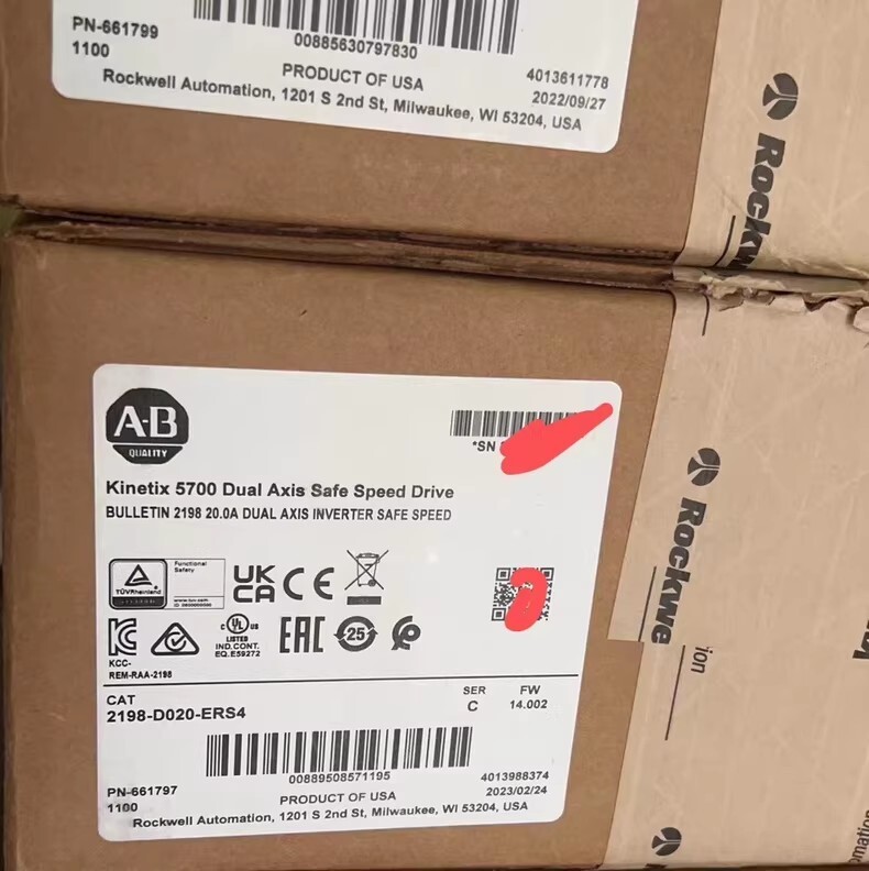 Allen-Bradley servo drive 2198-D020-ERS4 Brand New and Genuine inverter test OK Fast Shipping