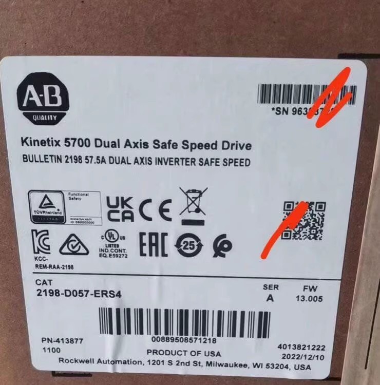 Allen-Bradley servo drive 2198-D057-ERS4 Brand New and Genuine inverter test OK Fast Shipping