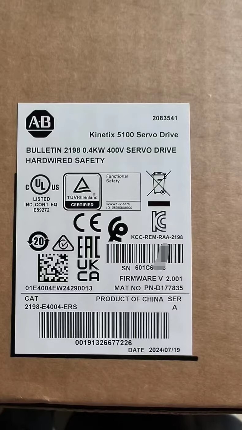 Allen-Bradley servo drive 2198-E4004-ERS Brand New and Genuine inverter test OK Fast Shipping