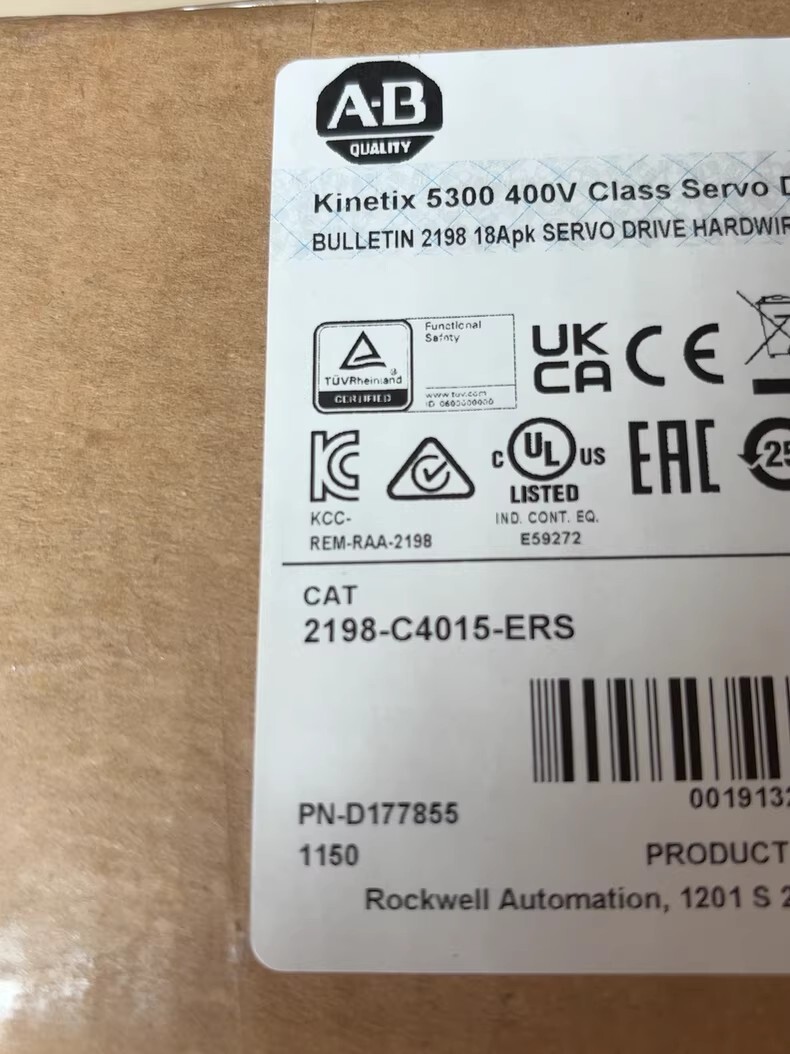 Allen-Bradley servo drive 2198-C4015-ERS Brand New and Genuine inverter test OK Fast Shipping