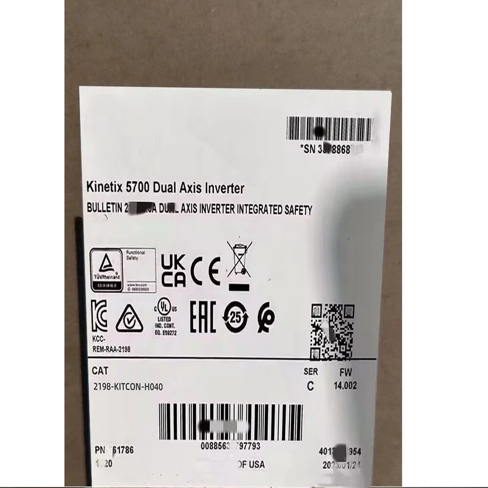 Allen-Bradley 2198-KITCON-H040 Driver Terminal Head Installation Kit Brand New and Genuine inverter test OK Fast Shipping