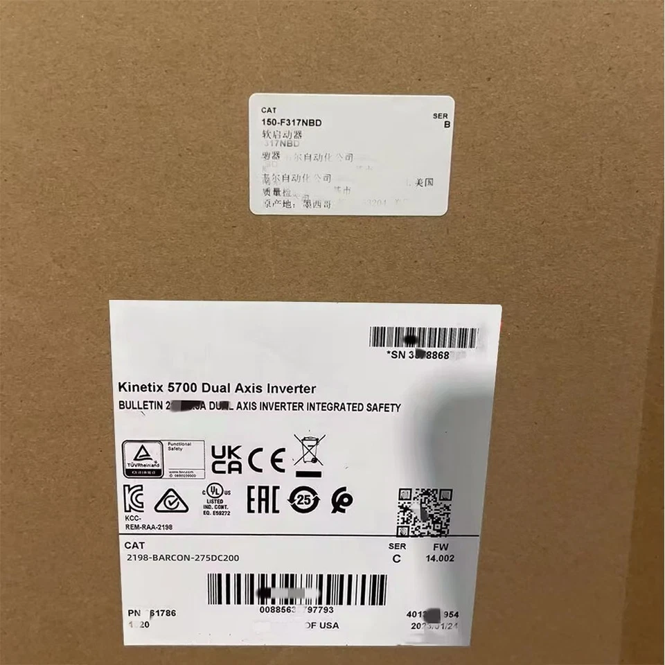 Allen-Bradley 2198-BARCON-275DC200 Brand New and Genuine inverter test OK Fast Shipping