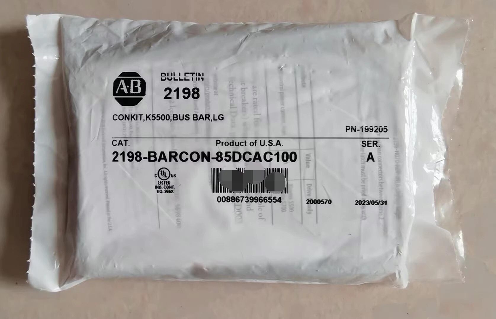 Allen-Bradley 2198-BARCON-85DCAC100 Servo DC Bus Connector Brand New and Genuine inverter test OK Fast Shipping