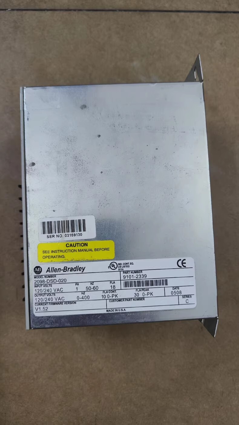 Allen-Bradley Servo Drive 2098-DSD-020 Brand New and Genuine inverter test OK Fast Shipping