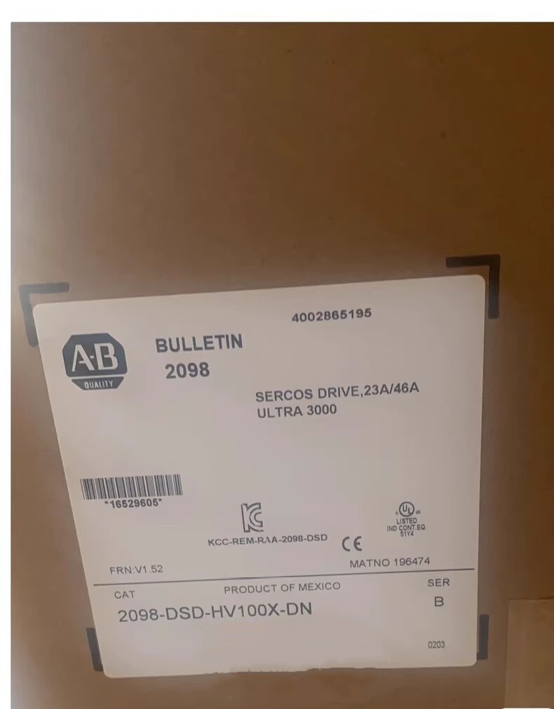 Allen-Bradley Servo Drive 2098-DSD-HV100X-DN Brand New and Genuine inverter test OK Fast Shipping