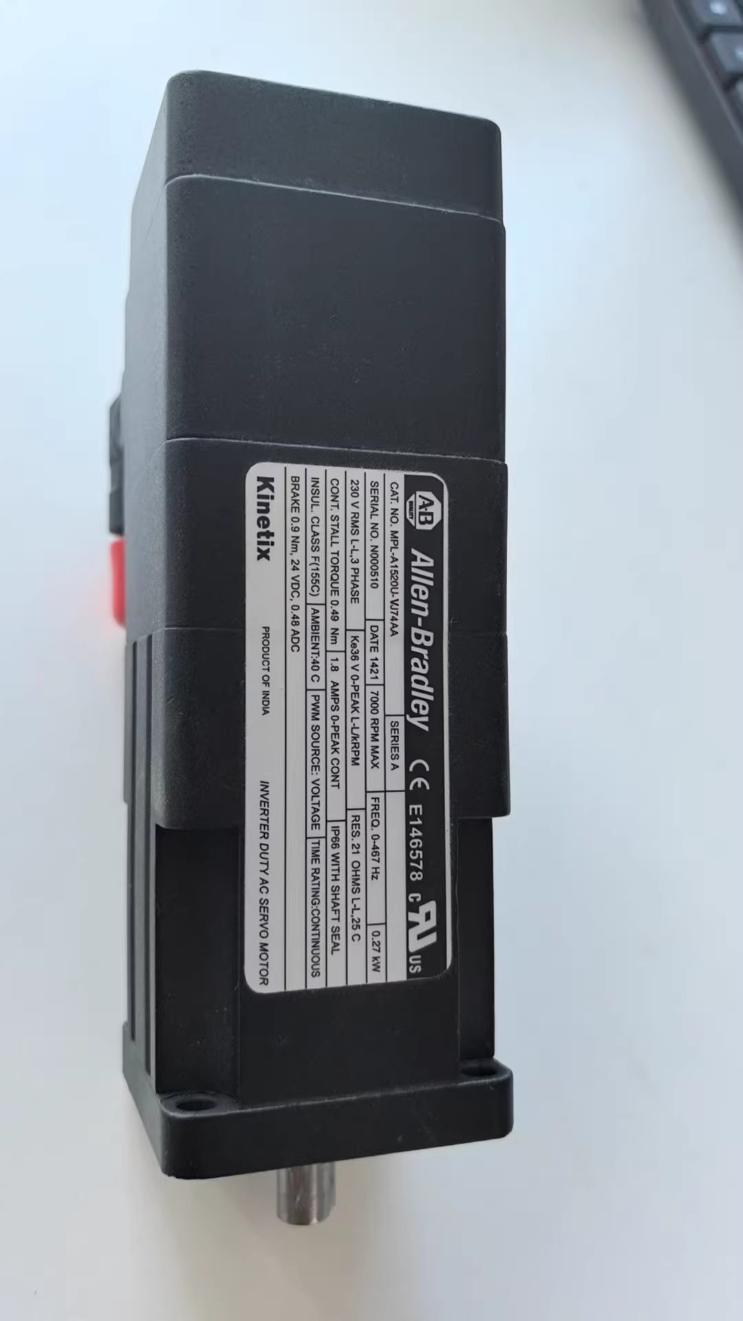 MPL-A1520U-VJ74AA	18795.39 RMB Allen-Bradley SFrequency Converter Brand New and Genuine inverter test OK Fast Shipping