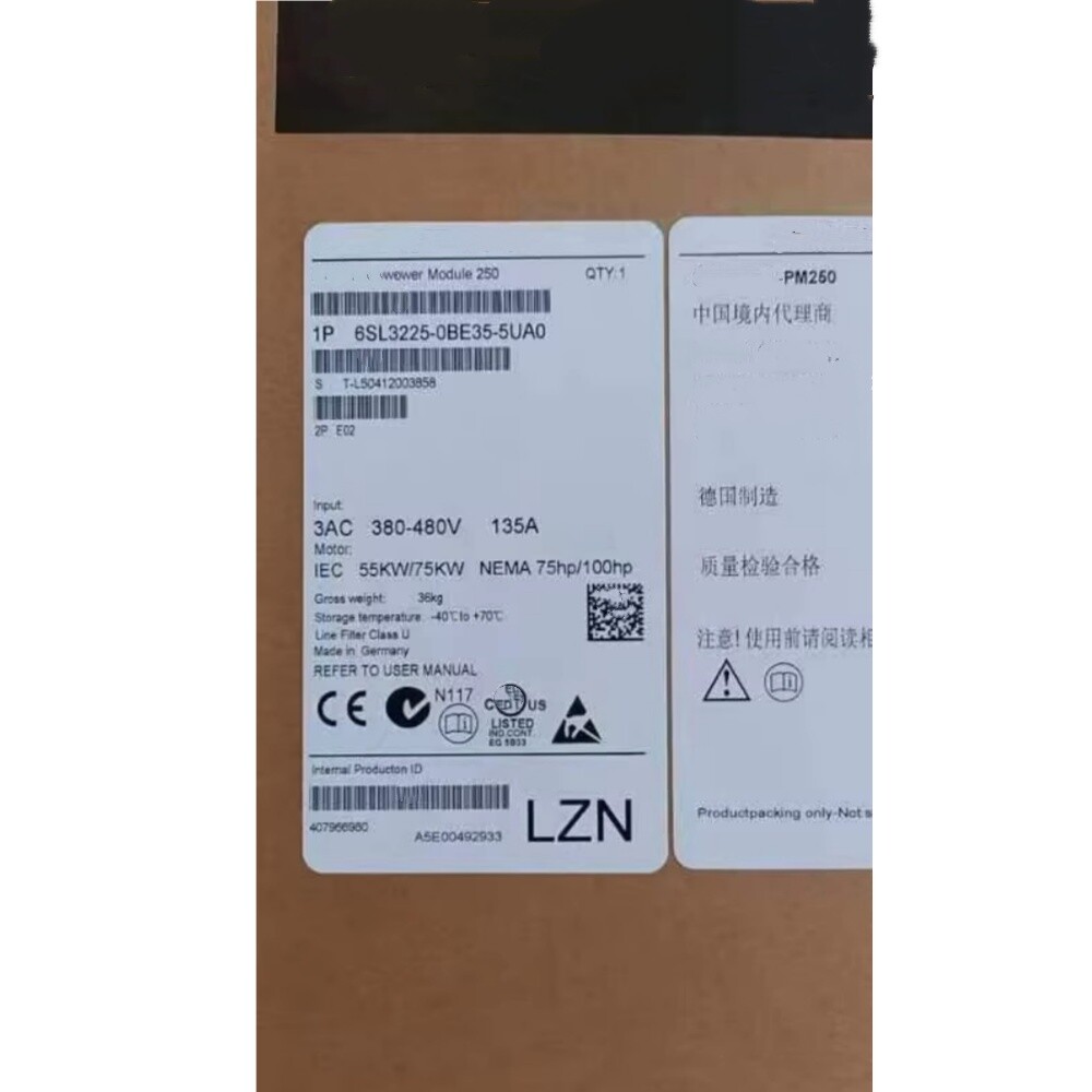 Siemens servo drive 6SL3225-0BE35-5UA0 Brand New and Genuine inverter test OK Fast Shipping