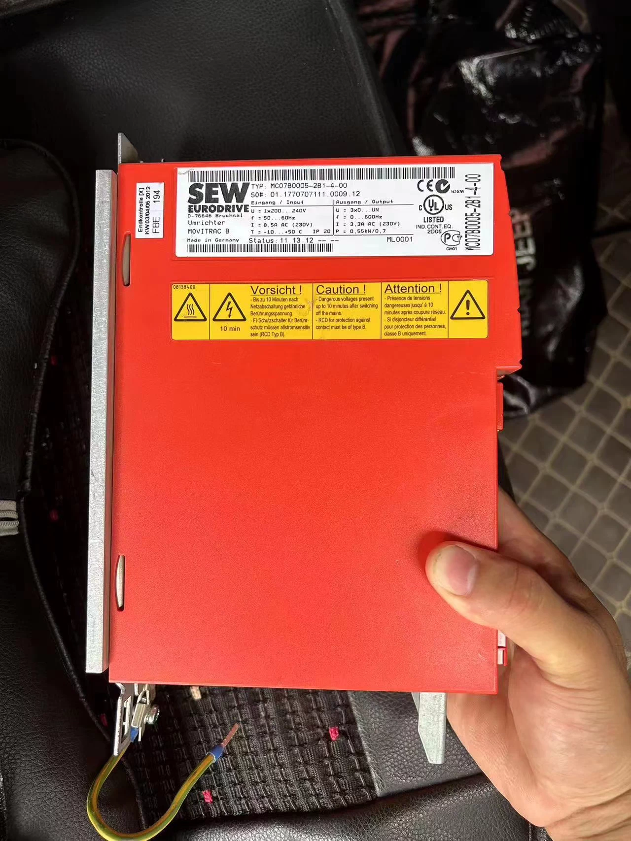 SEW MCS40A0040-5A3-4-00 MDX61B-0150-503-4-00  MC07B0005-2B1-4-00  MC07B0040-5A3-4-00   Frequency Converter Brand New and Genuine inverter test OK Fast Shipping