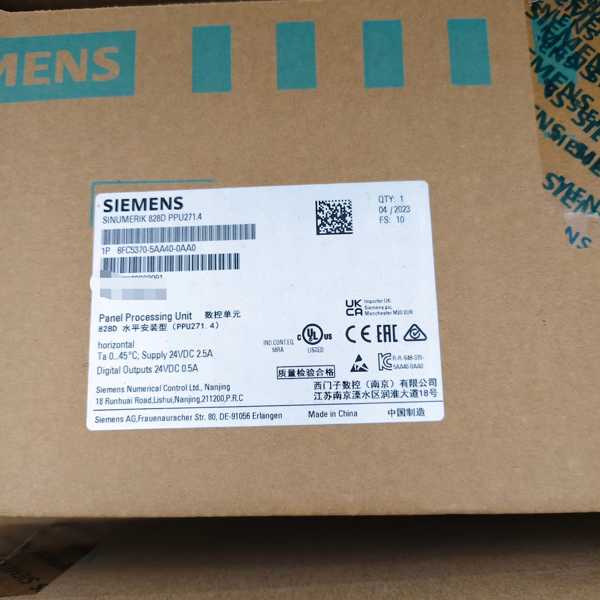 Siemens servo drive 6FC5370-5AA40-0AA0 Brand New and Genuine inverter test OK Fast Shipping