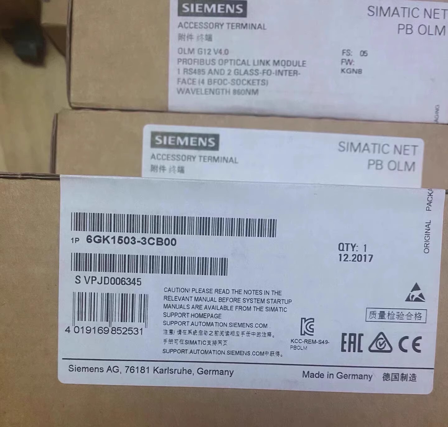 Siemens servo drive 6GK1503-3CB00 Brand New and Genuine inverter test OK Fast Shipping