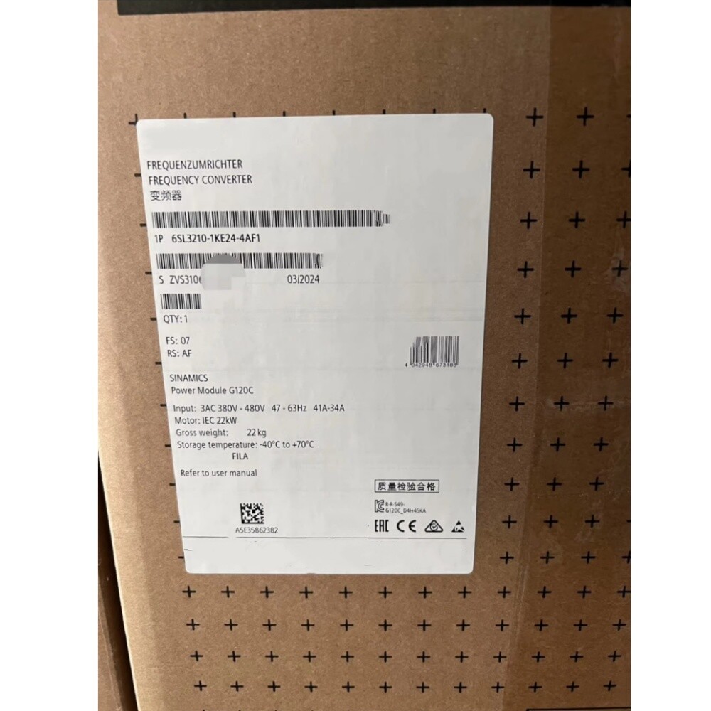 Siemens servo drive 6SL3210-1KE24-4AF1  Brand New and Genuine inverter test OK Fast Shipping