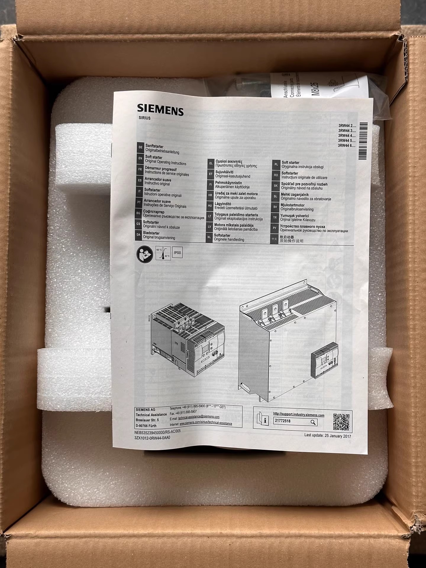 Siemens servo drive 3RW4435-6BC44 Brand New and Genuine inverter test OK Fast Shipping