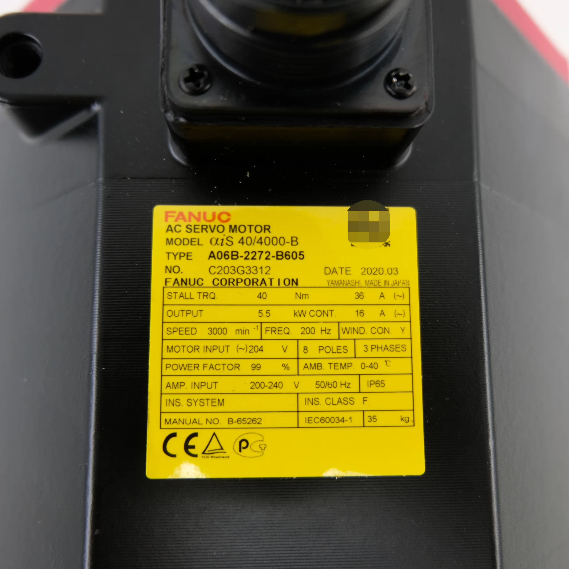 A06B-2272-B605 Genuine FANUC Servo Motor Brand New and Genuine inverter test OK Fast Shipping
