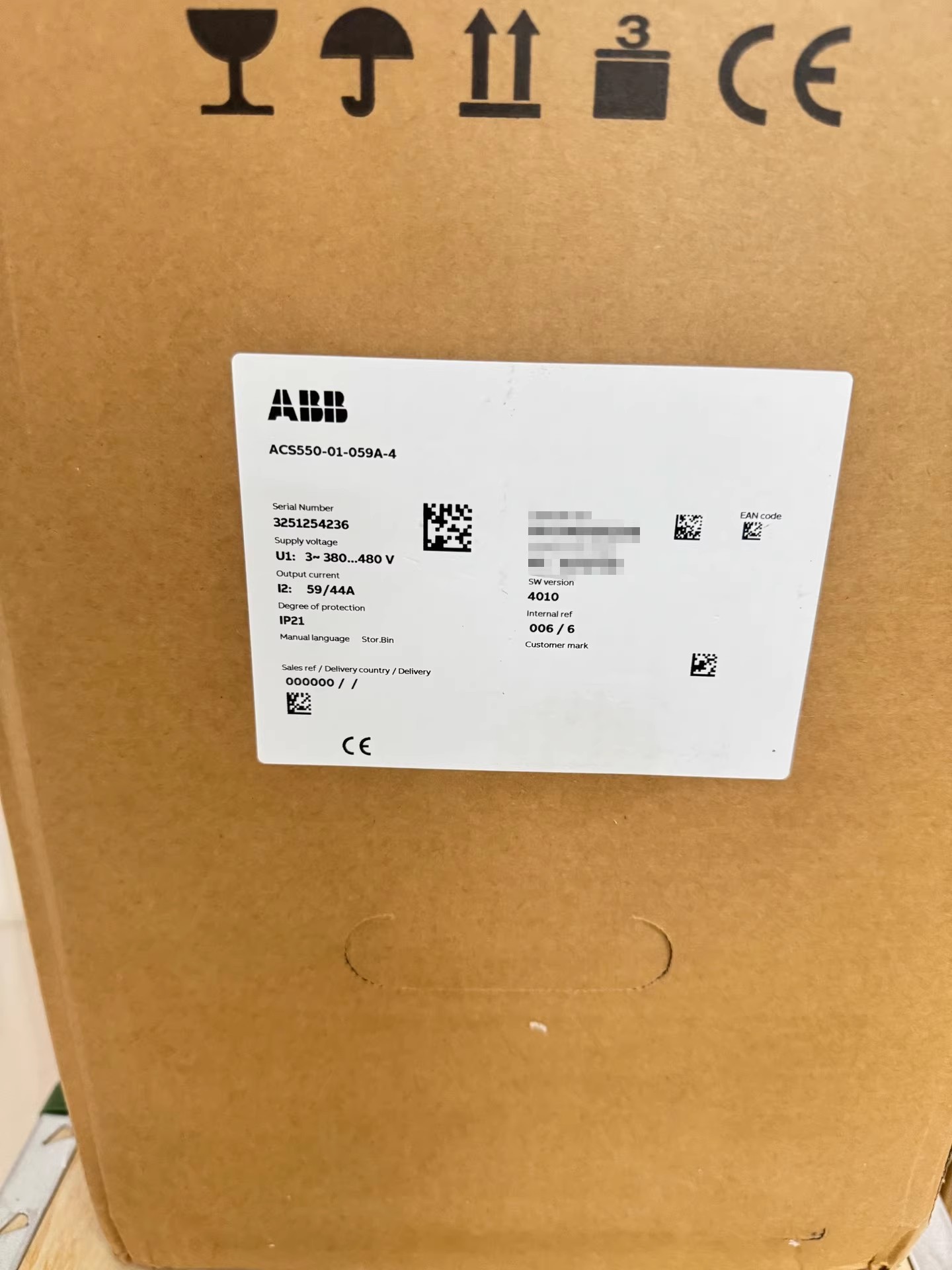 ABB Frequency Converter Module ACS550-01-059A-4 Brand New and Genuine inverter test OK Fast Shipping Physical photo shooting