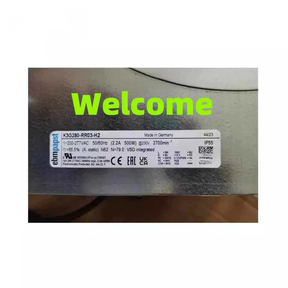 K3G280-RR03-H2 Fan  Air Conditioning Heat Dissipation Fan Brand New and Genuine inverter test OK Fast Shipping