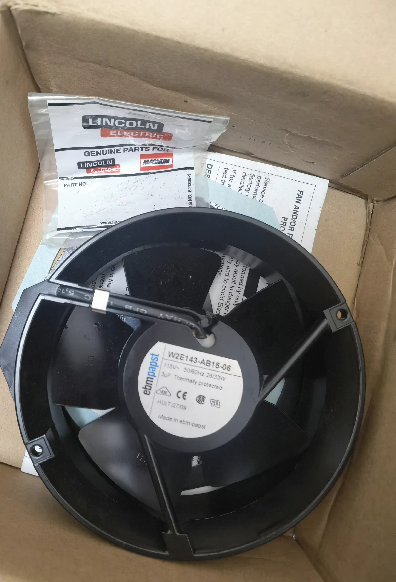 W2E143-AB15-06 Cooling fan Fan Brand New and Genuine inverter test OK Fast Shipping