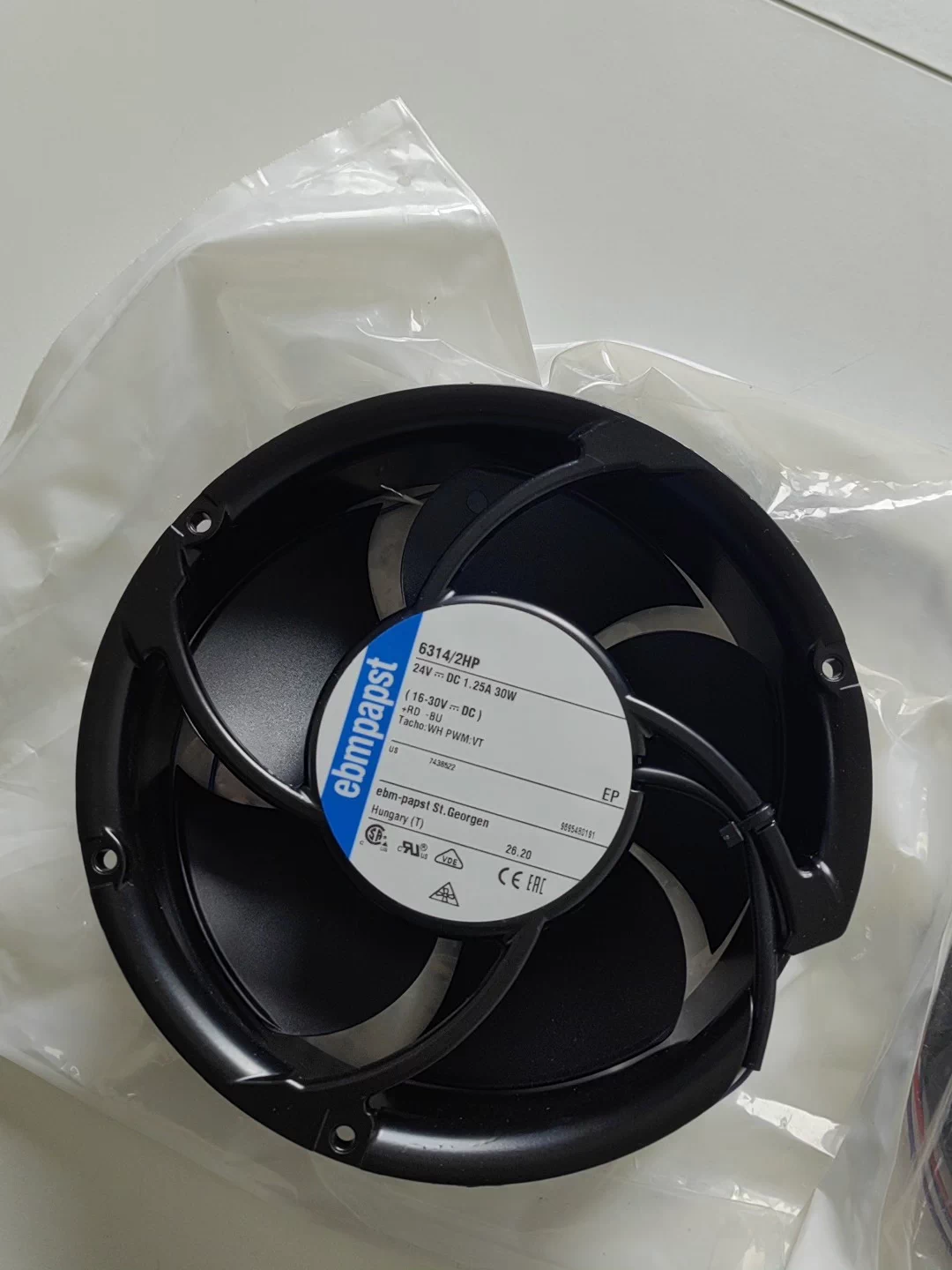 6314/2HP 24V 30W Cooling fan Fan Brand New and Genuine inverter test OK Fast Shipping