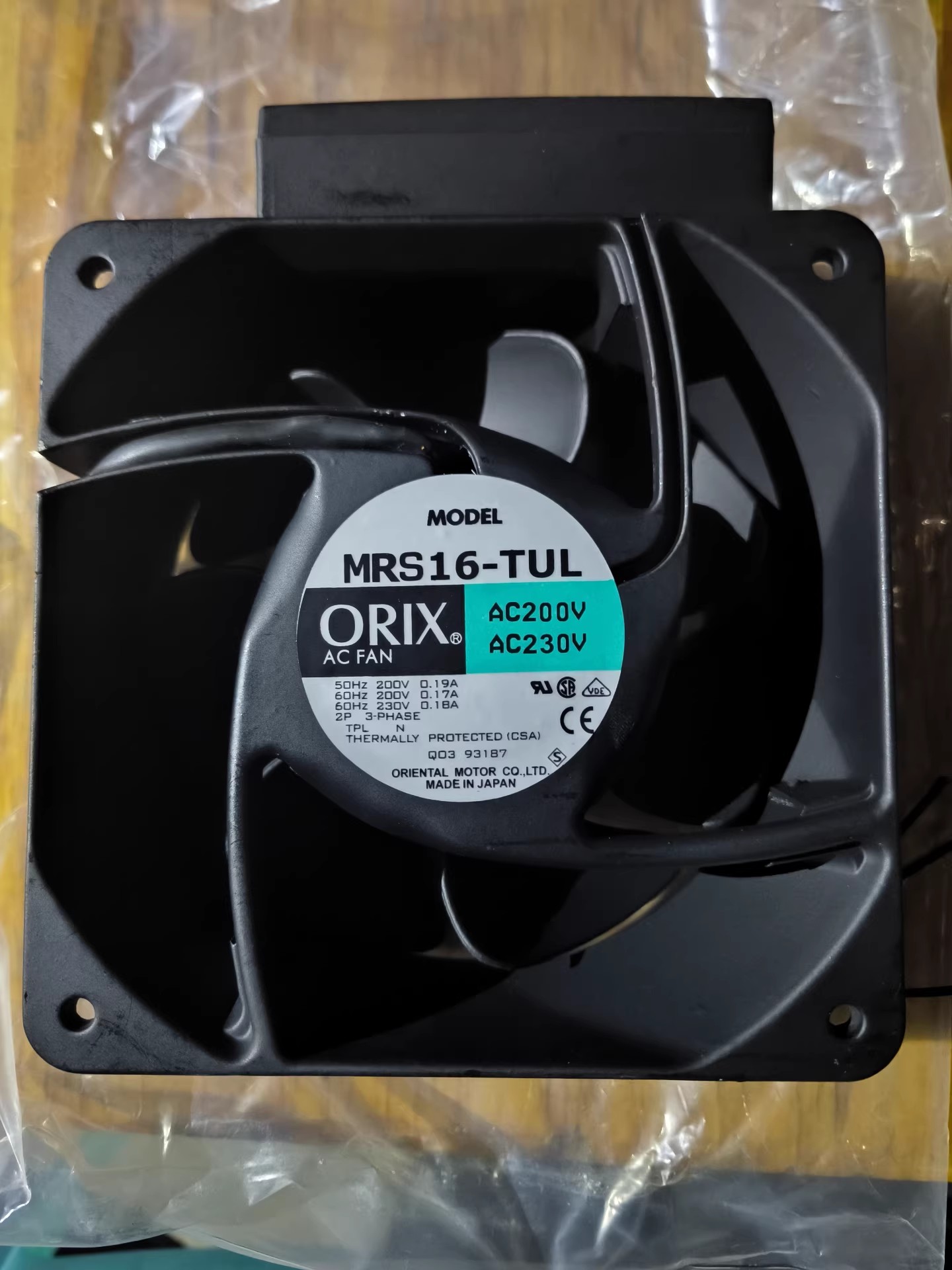 MRS16-TUL Three-Phase Cooling fan Fan Brand New and Genuine inverter test OK Fast Shipping