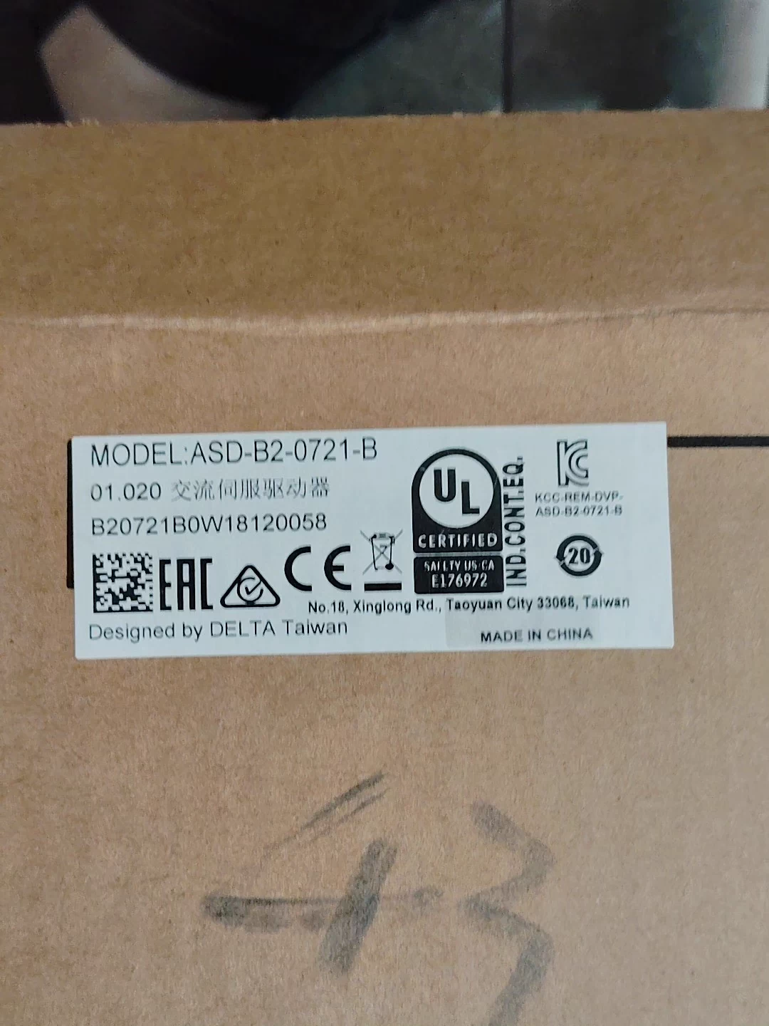 ASD-B2-0721-B delta frequency inverter Servo Drive Brand New and Genuine inverter test OK Fast Shipping