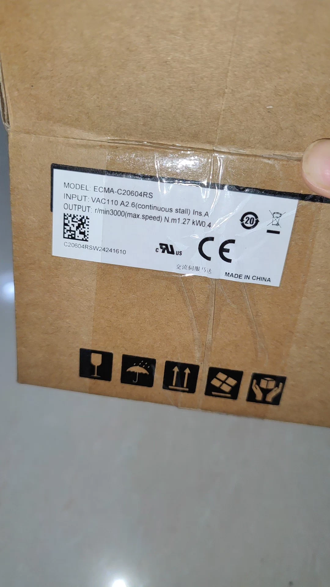 ECMA-C20604RS delta frequency inverter Servo Drive Servo motor Brand New and Genuine inverter test OK Fast Shipping