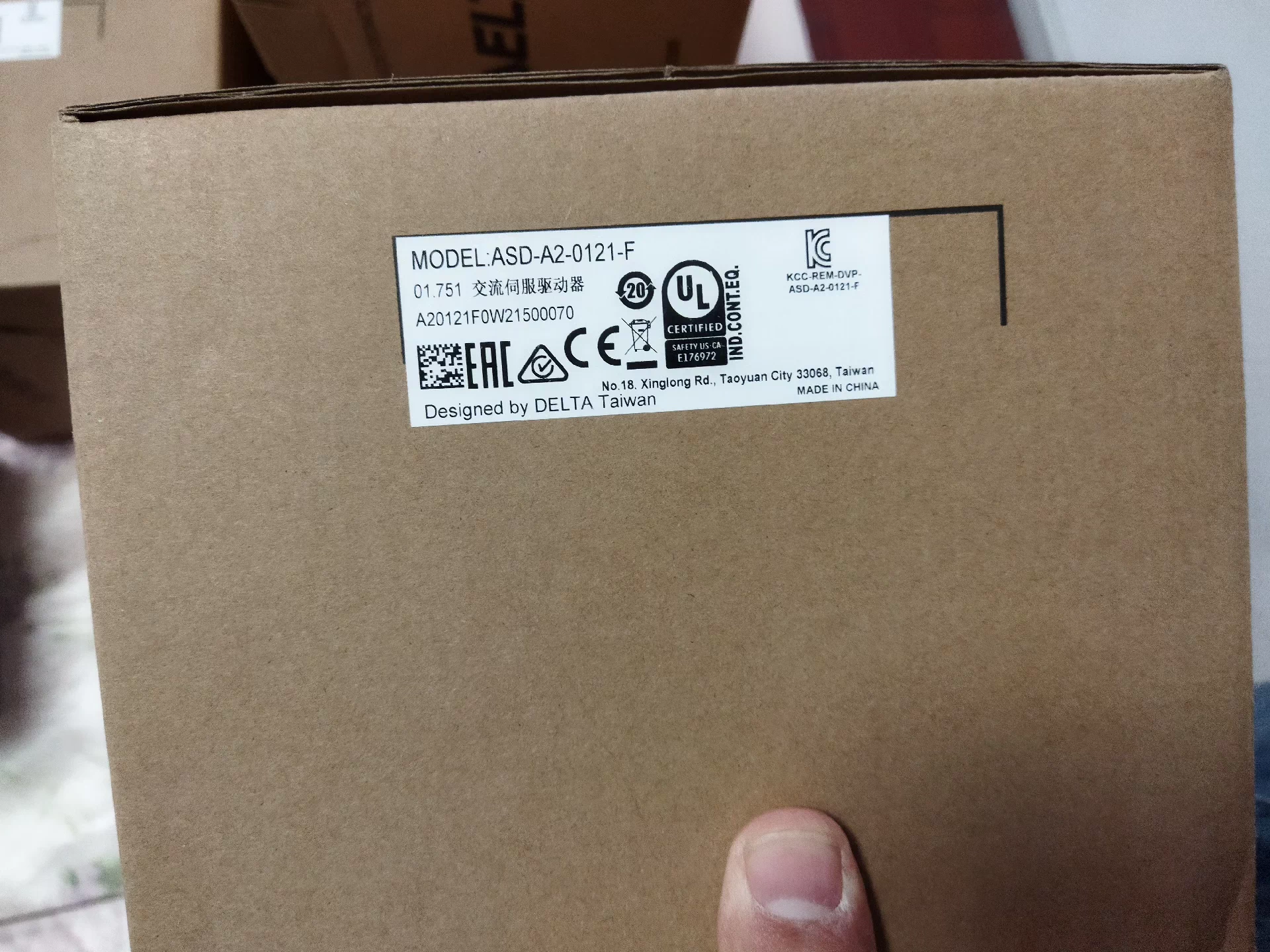 ASD-A2-0121-F delta frequency inverter Servo Drive Servo motor Brand New and Genuine inverter test OK Fast Shipping