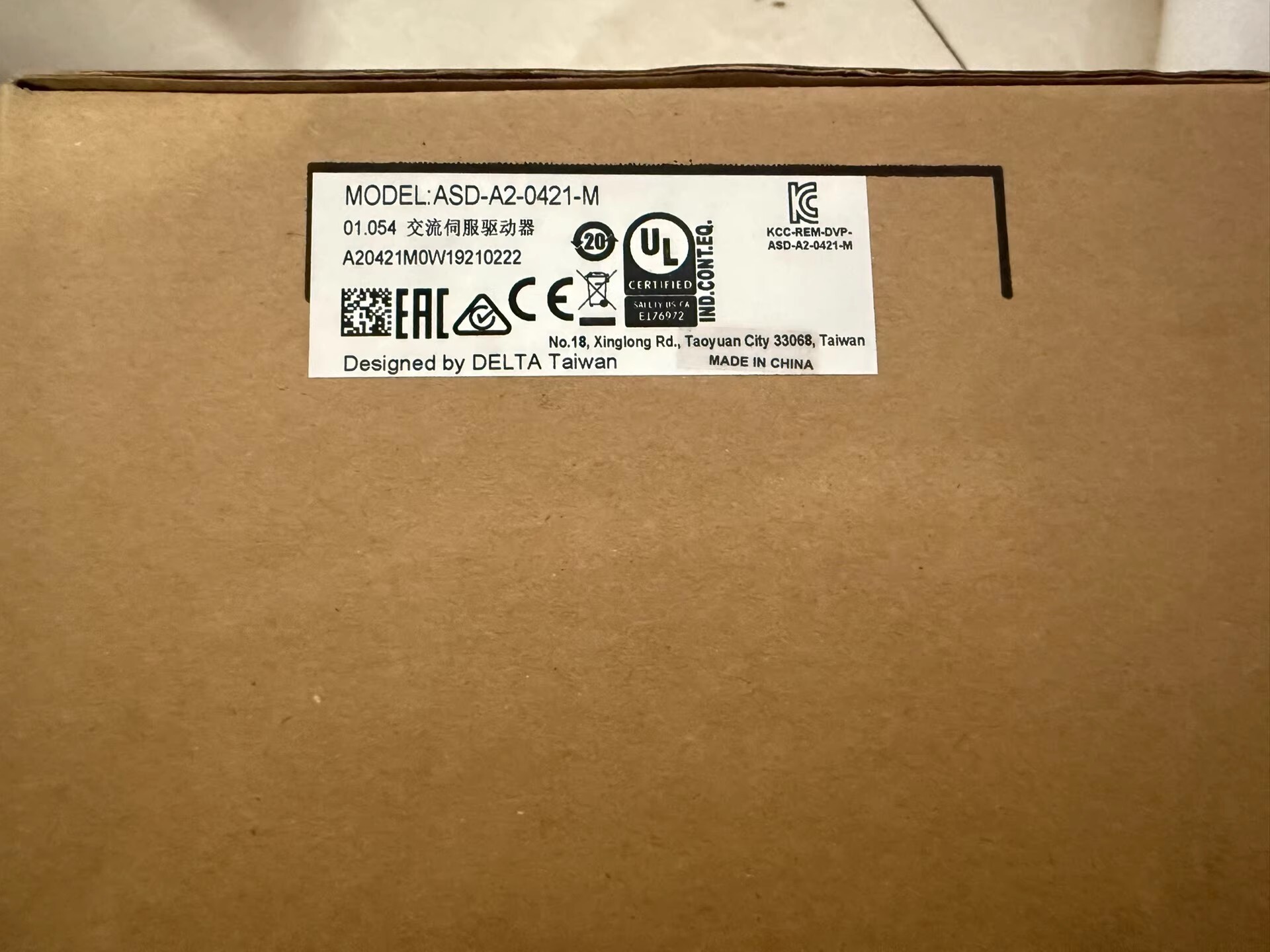 ASD-A2-0421-M delta frequency inverter Servo Drive Servo motor Brand New and Genuine inverter test OK Fast Shipping