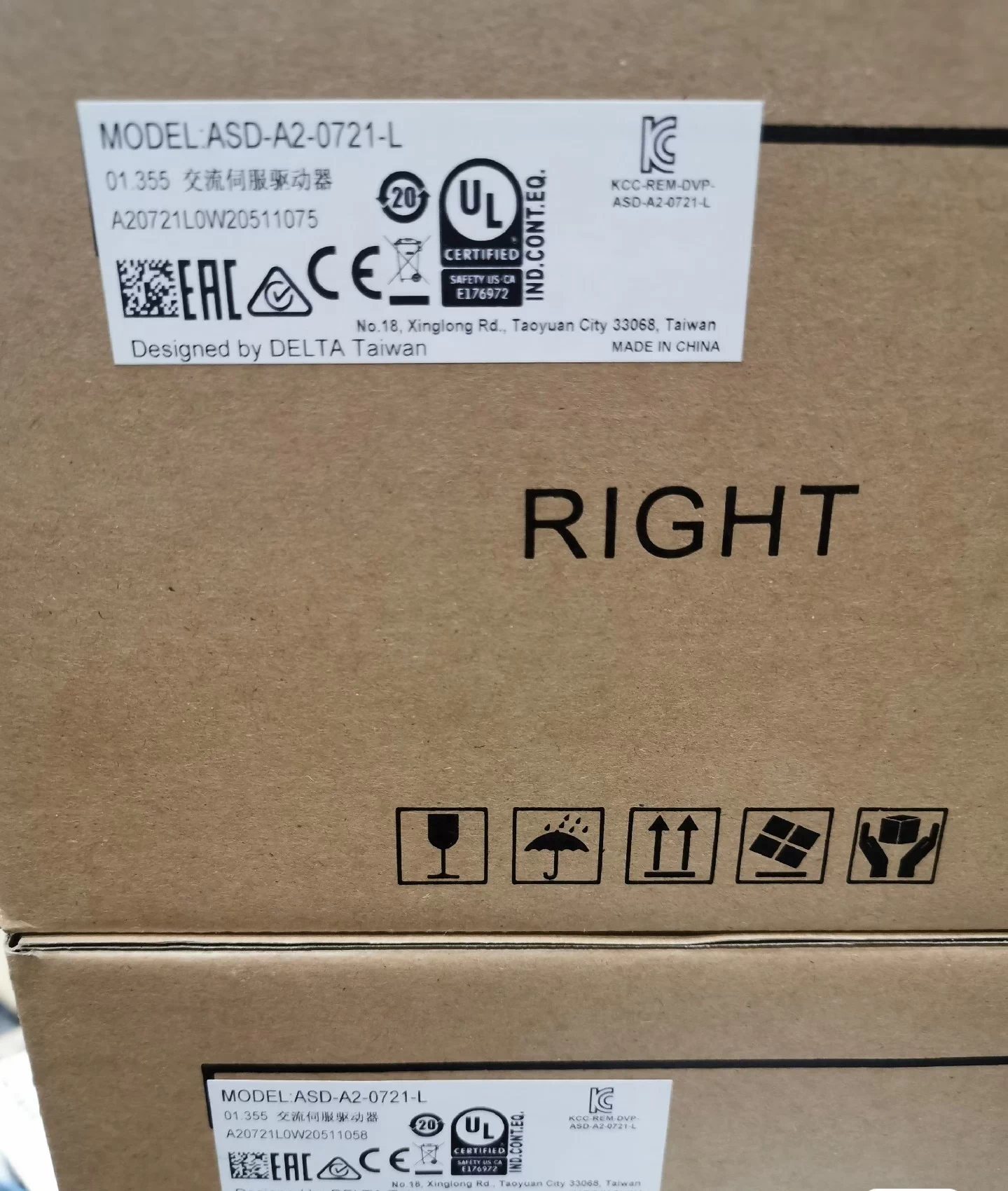 ASD-A2-0721-L delta frequency inverter Servo Drive Servo motor Brand New and Genuine inverter test OK Fast Shipping