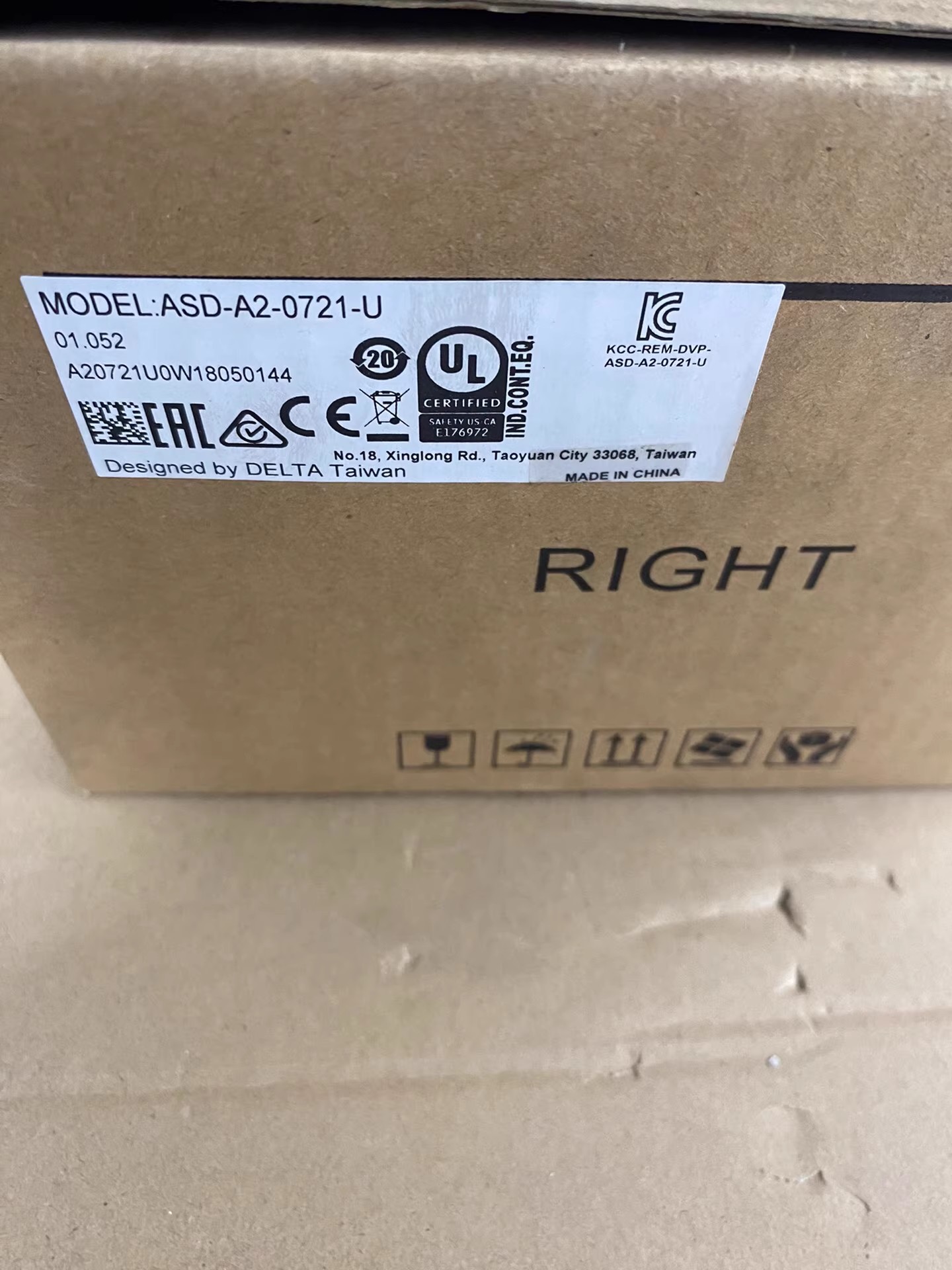 ASD-A2-0721-U delta frequency inverter Servo Drive Servo motor Brand New and Genuine inverter test OK Fast Shipping