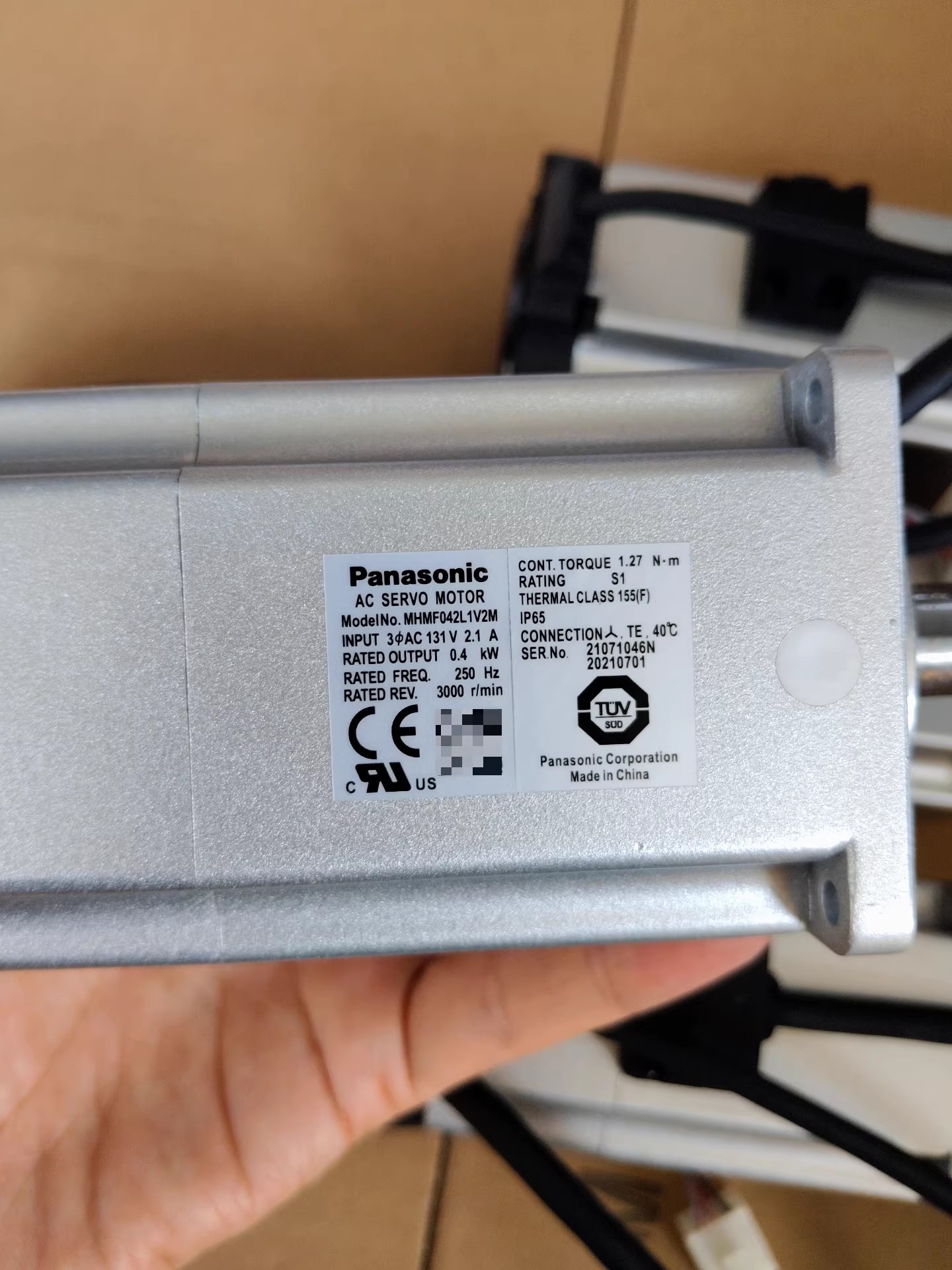 Panasonic MHMF042L1V2M Servo Motor Brand New and Genuine inverter test OK Fast Shipping