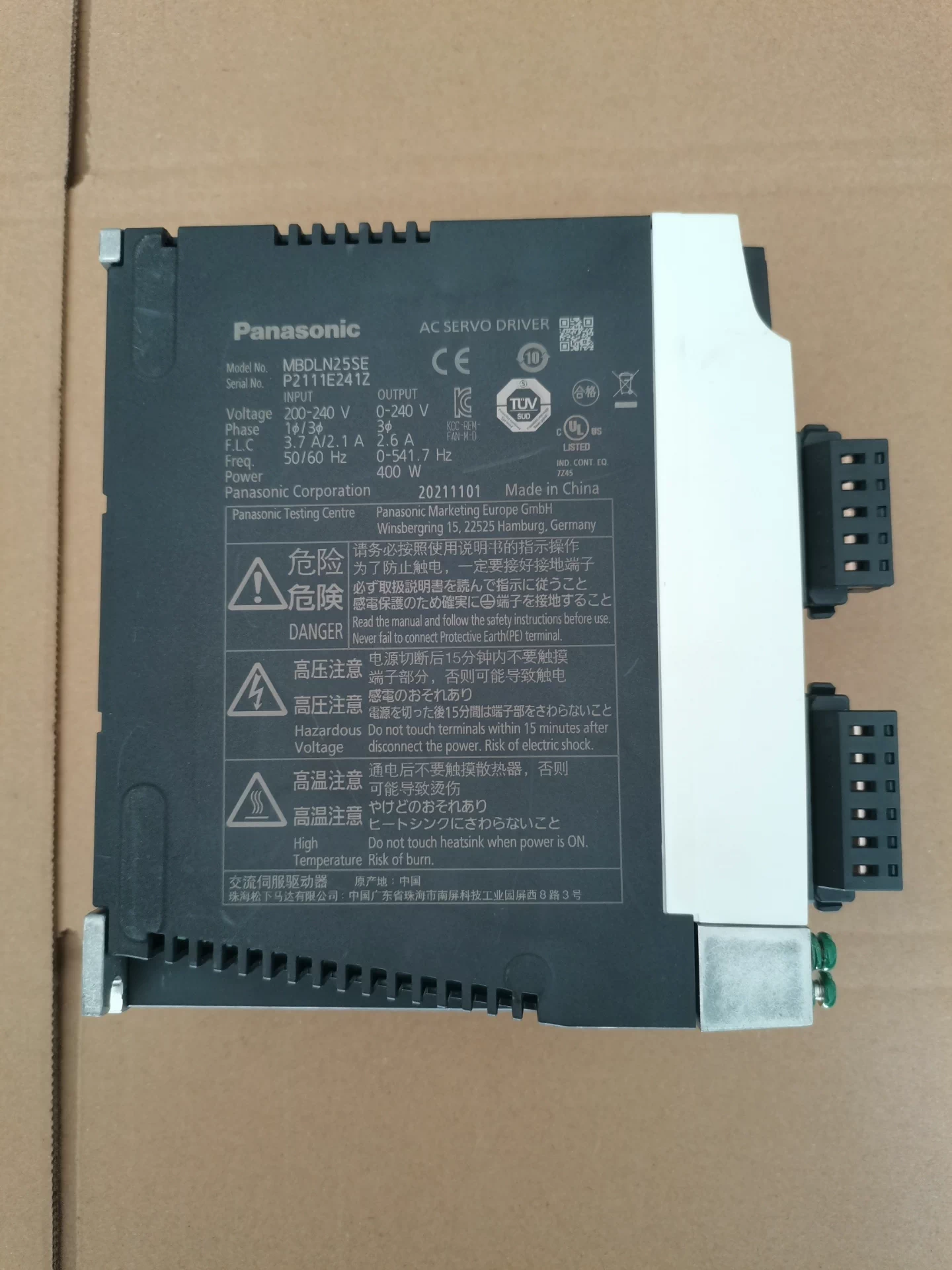 Panasonic MBDLN25SE Servo Motor Brand New and Genuine inverter test OK Fast Shipping