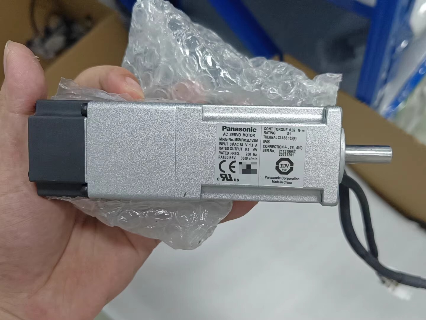 Panasonic MSMF012L1V2M Servo Motor Brand New and Genuine inverter test OK Fast Shipping