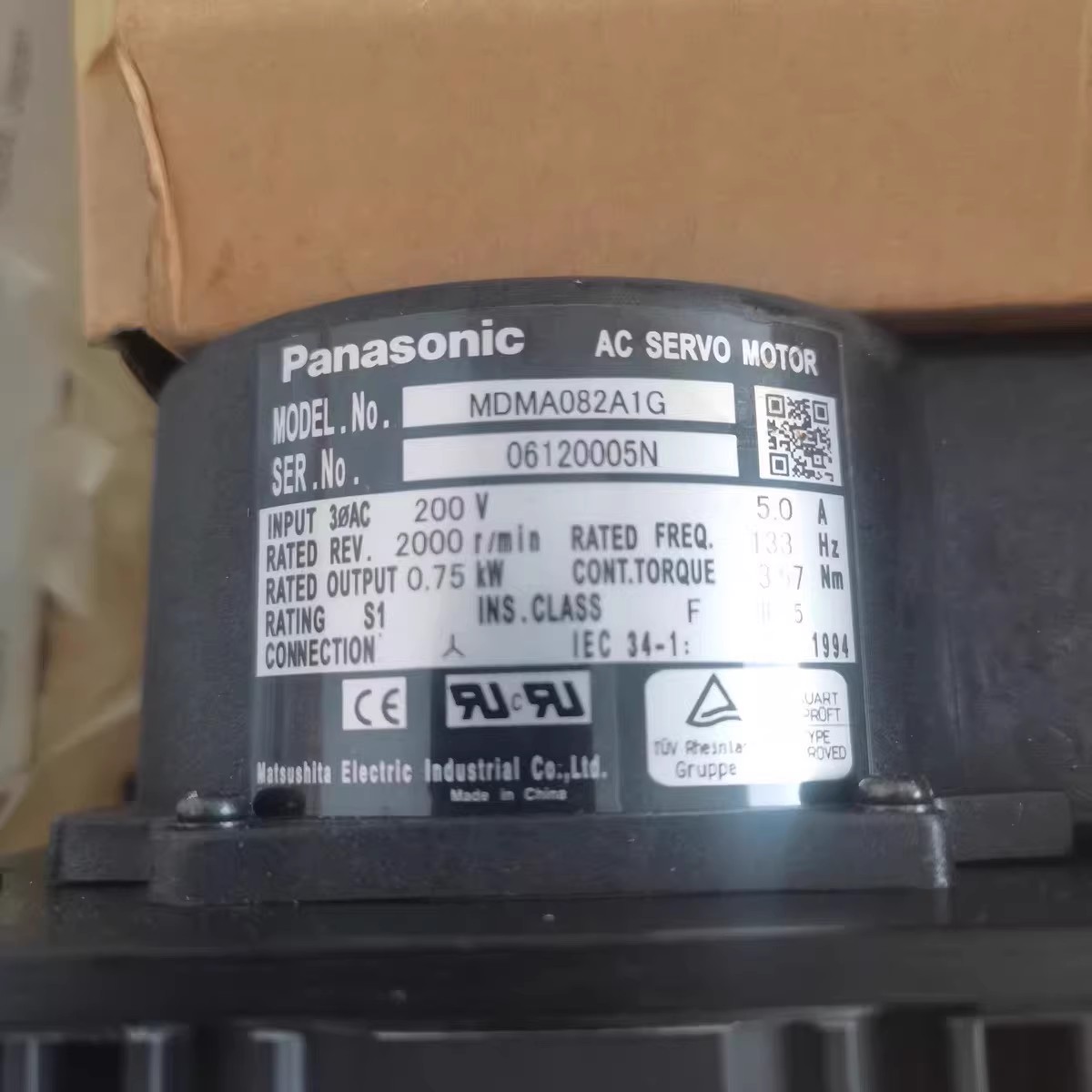 Panasonic MDMA082A1G  Servo Motor Brand New and Genuine inverter test OK Fast Shipping