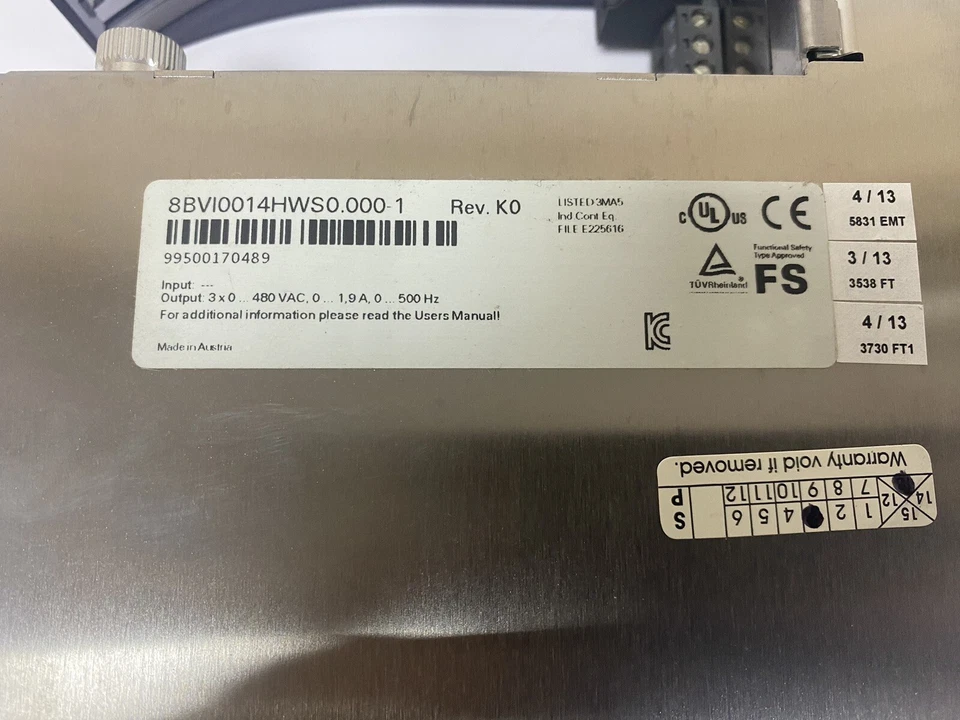 8BVI0014HWS0.000 - 1 Servo drive B&R Brand New and Genuine inverter test OK Fast Shipping