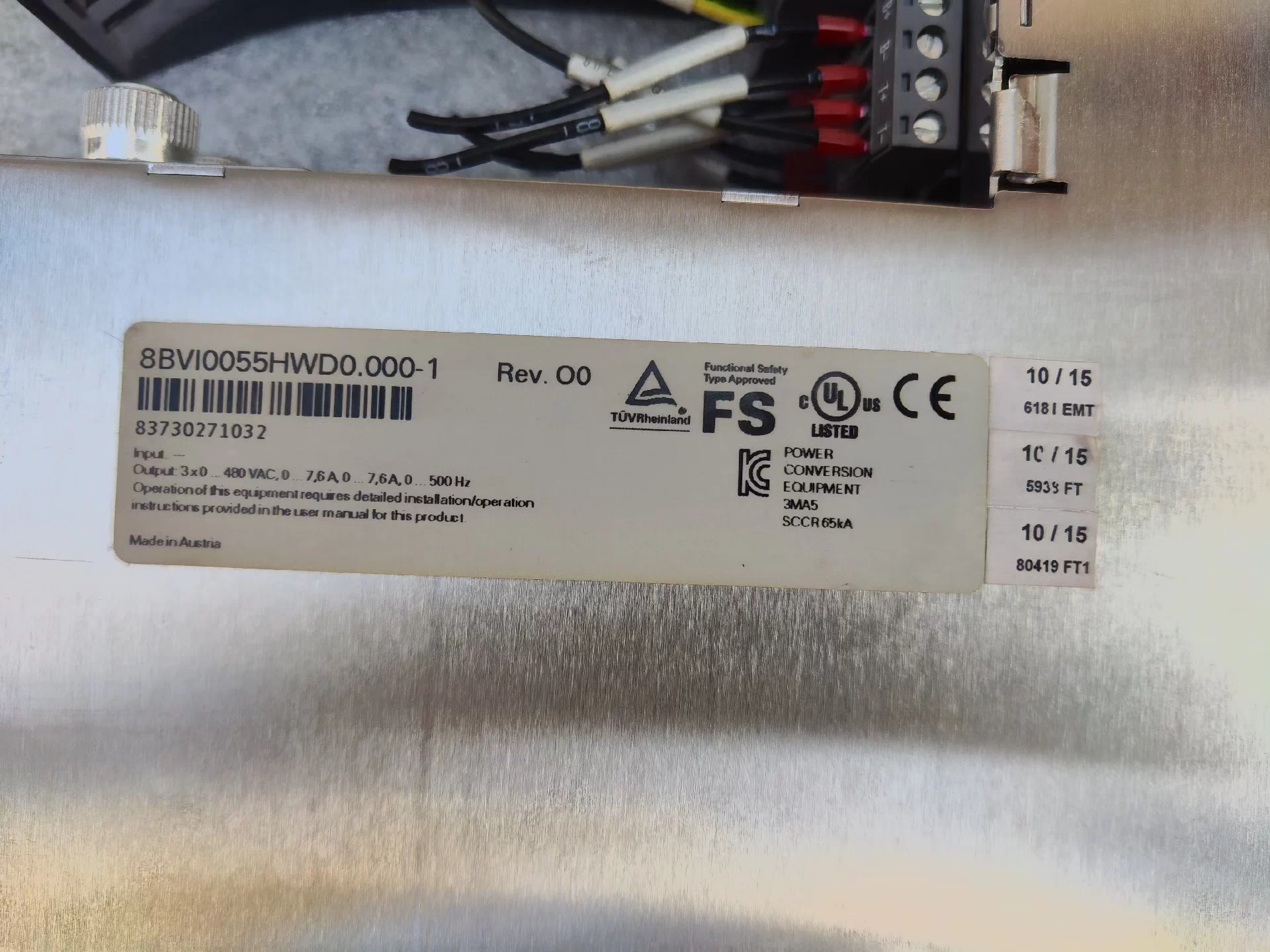 8BVI0055HWD0.000 - 1 Servo drive B&R Brand New and Genuine inverter test OK Fast Shipping